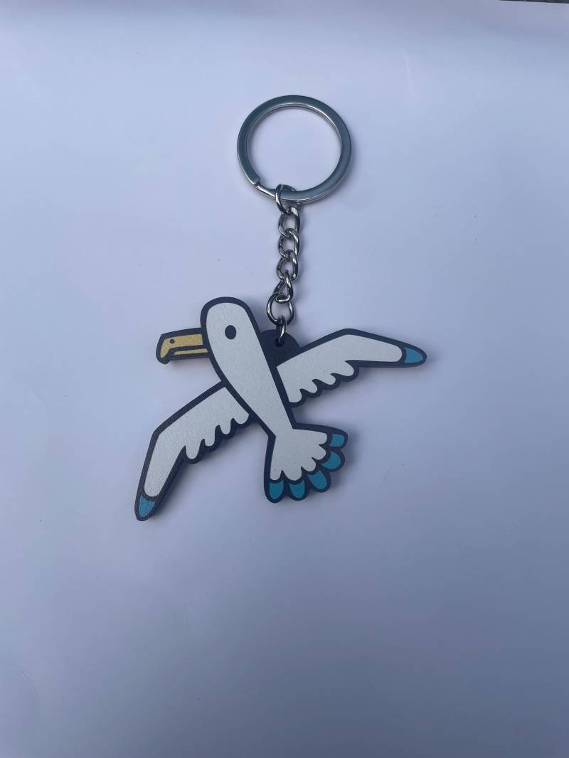 Holz Möwe Schlüsselanhänger, Vogel Liebhaber Seevogel Schlüsselanhänger von LaurensFirstArtShop