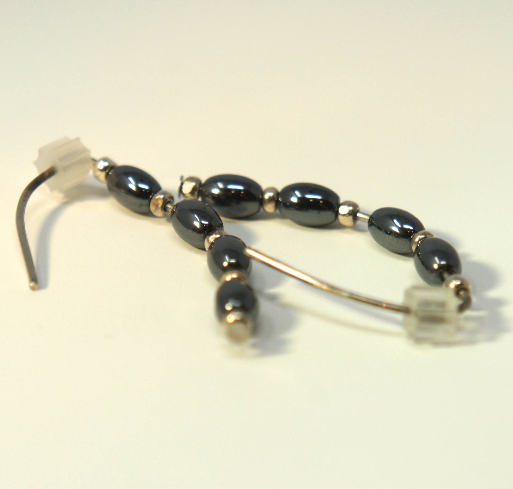 Dangly Und Hübsche Silber Hämatit Ohrringe Dangly Und Hübsche Silber Hämatit Ohrringe von LaurieRhoads