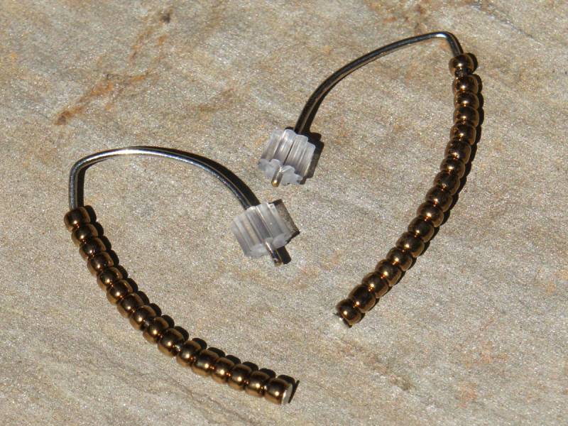 Gold Glasperlen Und Sterling Silber Ohrringe - E046 Gold Glasperlen Und Sterling Silber Ohrringe - E046 von LaurieRhoads