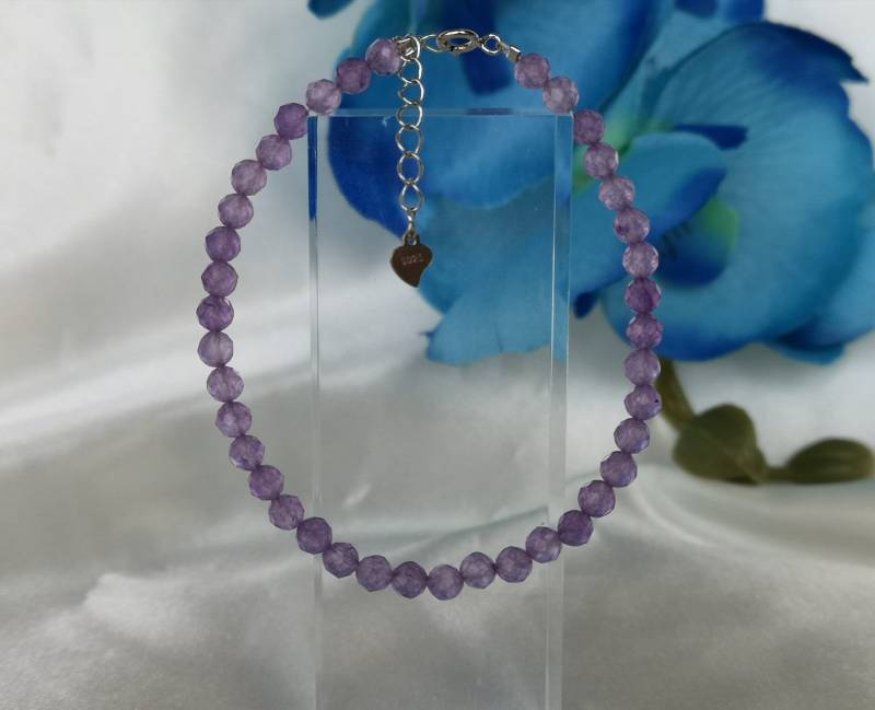 Amethyst Armband 925Er Silber Natürliche Neu Damen Edelstein Schmuck von Lauritasschmuck