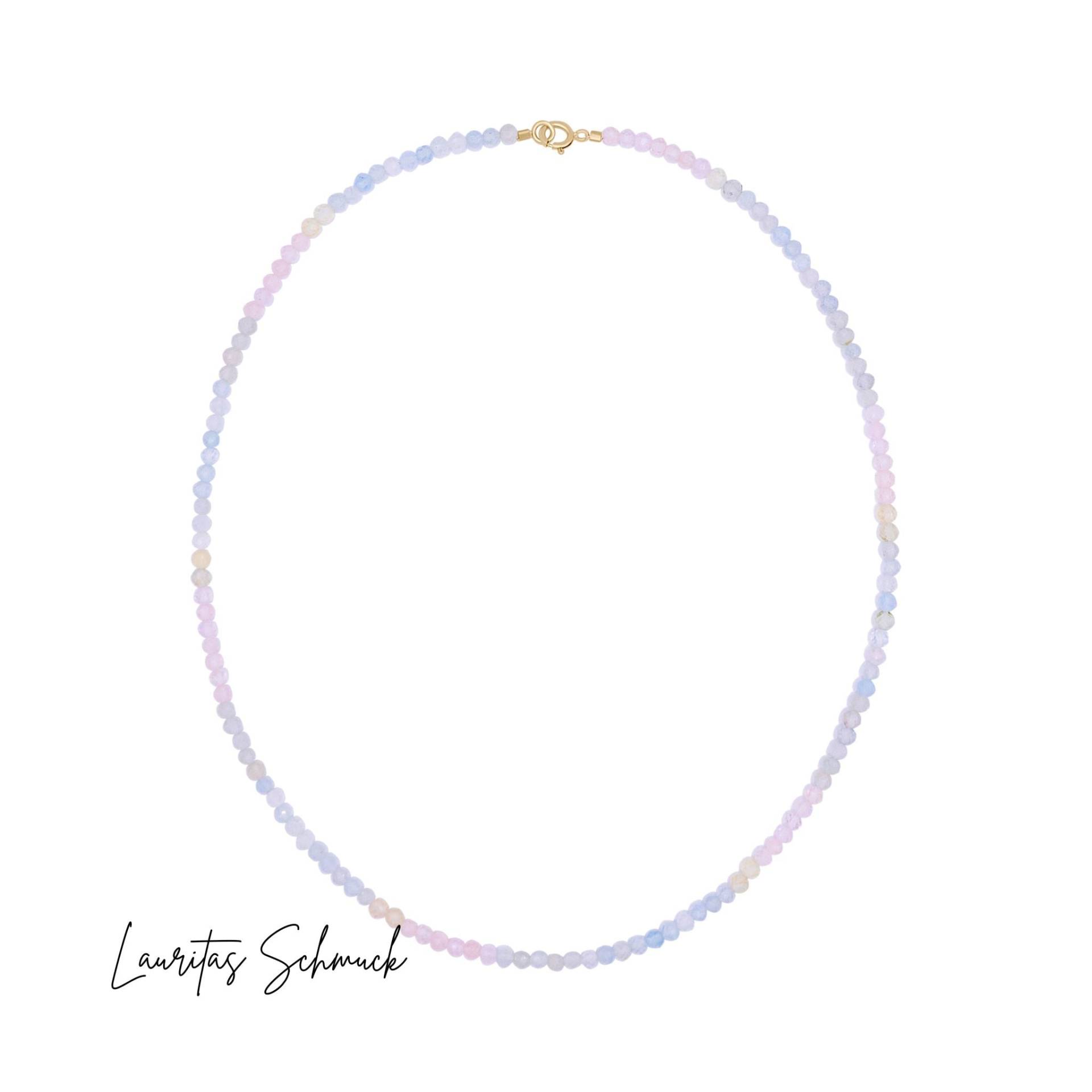 Morganit Kette 585 Gold Halskette 14K Morganit Kette 585 Gold Halskette 14K von Lauritasschmuck