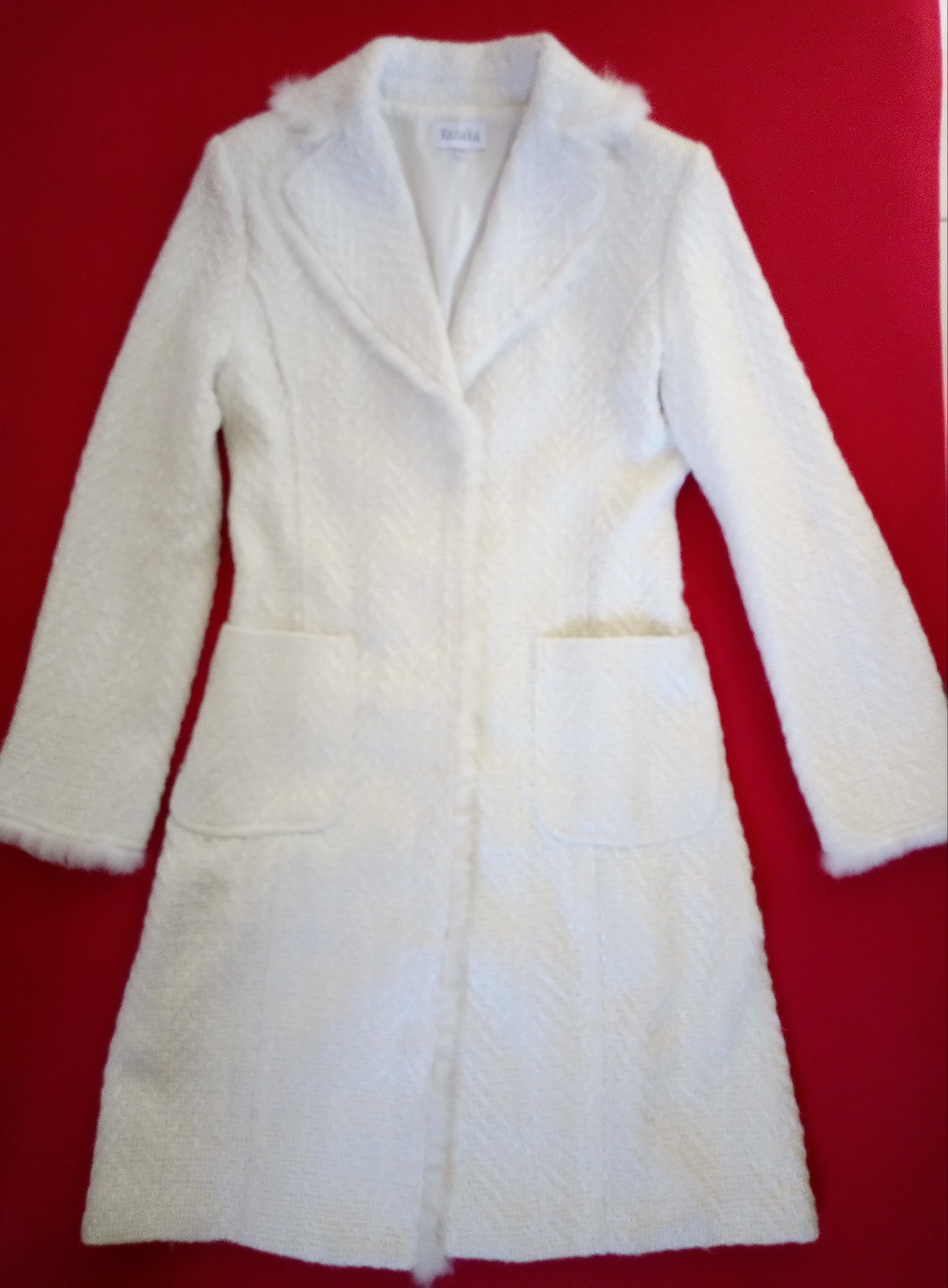 Manteau Und Tweed Blanc Cassé Manteau Und Tweed Blanc Cassé von Lauryneboutique