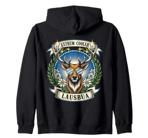 Lausbua Extrem Cooler Hirsch Bayern Oktoberfest Jungen Kapuzenjacke Lausbua Extrem Cooler Hirsch Bayern Oktoberfest Jungen Kapuzenjacke von Lausbua Bekleidung Herren TrachtenBekleidung