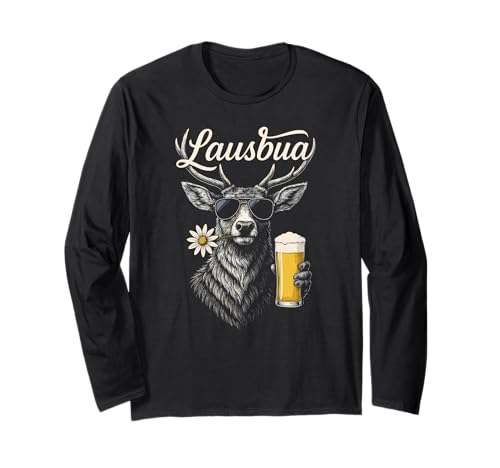 Lausbua Trachtenhemd Tracht Hirsch Bayern lustig Herren Langarmshirt Lausbua Trachtenhemd Tracht Hirsch Bayern lustig Herren Langarmshirt von Lausbua Hirsch Trachtenshirt bayrisches Volksfest
