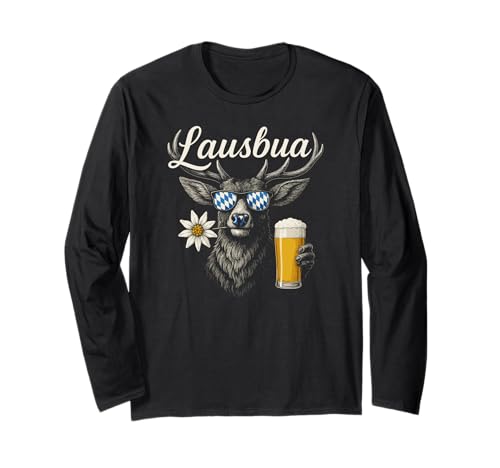 Lausbua Trachtenhemd Tracht Hirsch Bayern lustig Herren Langarmshirt Lausbua Trachtenhemd Tracht Hirsch Bayern lustig Herren Langarmshirt von Lausbua Hirsch Trachtenshirt bayrisches Volksfest