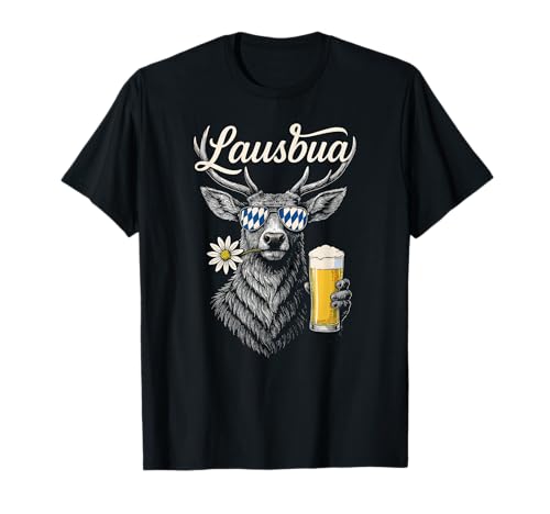Lausbua Trachtenhemd Tracht Hirsch Bayern lustig Herren T-Shirt Lausbua Trachtenhemd Tracht Hirsch Bayern lustig Herren T-Shirt von Lausbua Hirsch Trachtenshirt bayrisches Volksfest