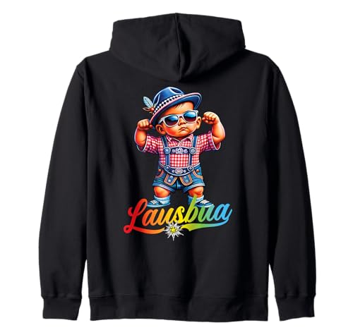 Extrem Cooler Lausbua Jungen Trachten Kinder Tracht Kapuzenjacke von Lausbua Lederhose Trachtenshirt Jungs Lausebengel