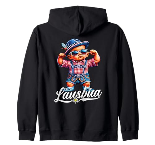 Extrem Cooler Lausbua Herren Trachten Kinder Tracht Kapuzenjacke von Lausbua Lederhose Trachtenshirt Jungs