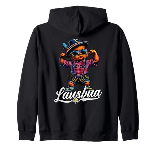 Extrem Cooler Lausbua Herren Trachten Kinder Tracht Kapuzenjacke von Lausbua Lederhose Trachtenshirt Jungs