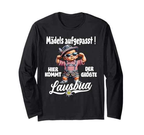 Extrem Cooler Lausbua Herren Trachten Kinder Tracht Langarmshirt von Lausbua Lederhose Trachtenshirt Jungs