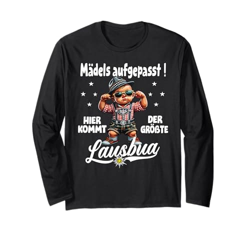 Extrem Cooler Lausbua Herren Trachten Kinder Tracht Langarmshirt von Lausbua Lederhose Trachtenshirt Jungs