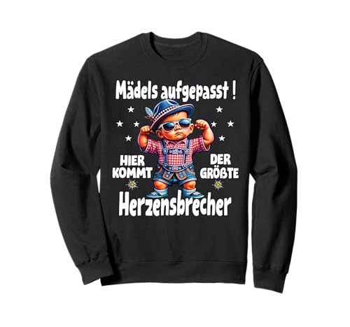 Extrem Cooler Lausbua Herren Trachten Kinder Tracht Sweatshirt von Lausbua Lederhose Trachtenshirt Jungs