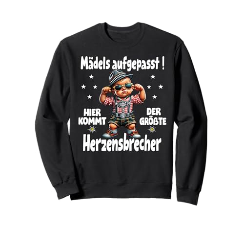 Extrem Cooler Lausbua Herren Trachten Kinder Tracht Sweatshirt von Lausbua Lederhose Trachtenshirt Jungs