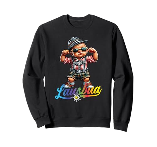 Extrem Cooler Lausbua Herren Trachten Kinder Tracht Sweatshirt von Lausbua Lederhose Trachtenshirt Jungs