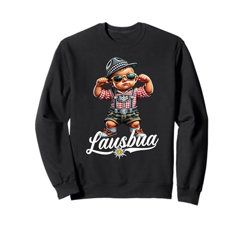 Extrem Cooler Lausbua Herren Trachten Kinder Tracht Sweatshirt von Lausbua Lederhose Trachtenshirt Jungs