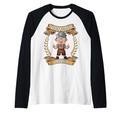 Extrem Cooler Lausbua Herren Trachten Kinder Tracht bayrisch Raglan von Lausbua Lederhose Trachtenshirt Jungs