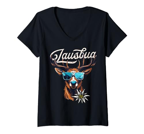 Lausbua T-Shirt Herren Trachtenshirt Passend für Oktoberfest T-Shirt mit V-Ausschnitt Lausbua T-Shirt Herren Trachtenshirt Passend für Oktoberfest T-Shirt mit V-Ausschnitt von Lausbua T-Shirt Herren Trachtenshirt bayrisch
