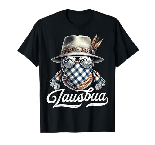 Lausbua T-Shirt Jungen Trachtenshirt Herren Trachten T-Shirt von Lausbua T-Shirt Tracht Ersatz zu Lederhose
