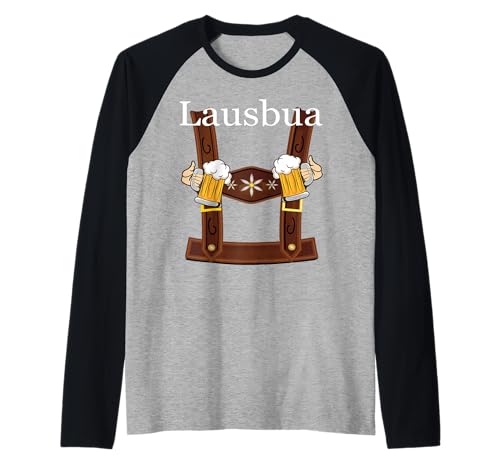 Lausbua Herren Trachten Lederhosen Oktoberfest Raglan Lausbua Herren Trachten Lederhosen Oktoberfest Raglan von Lausbua T-Shirt & Trachtenshirt Herren & Männer
