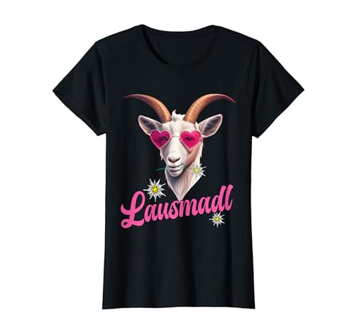 Lausmadl Reh Damen Trachten Mädchen Trachten Hirsch T-Shirt von Lausmadl Ersatz Dirndl - Ersatz Trachten Kinder