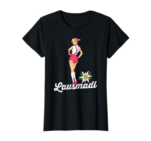 Lausmadl Tracht Bayern Oktoberfest Damen Madl T-Shirt Lausmadl Tracht Bayern Oktoberfest Damen Madl T-Shirt von Lausmadl Oktoberfest Kostüm Damen