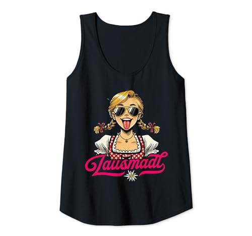 Damen Lausmadl T-Shirt Dirndl Outfit Trachtenshirt Damen Trachten Tank Top Damen Lausmadl T-Shirt Dirndl Outfit Trachtenshirt Damen Trachten Tank Top von Lausmadl T-Shirt Dirndl Damen Trachtenshirt