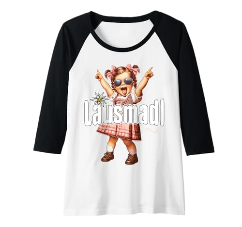 Damen Lausmadl T-Shirt Damen Trachtenshirt Kinder Mädchen Trachten Raglan Damen Lausmadl T-Shirt Damen Trachtenshirt Kinder Mädchen Trachten Raglan von Lausmadl T-Shirt Tracht Trachtenshirt
