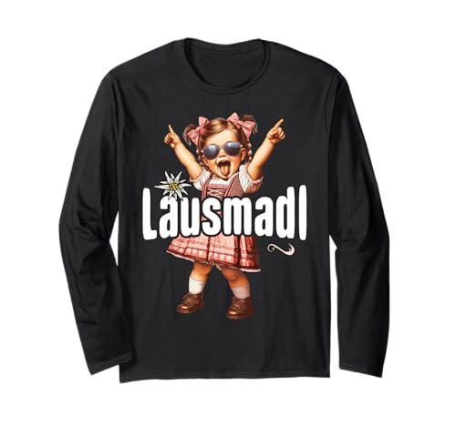 Lausmadl T-Shirt Damen Trachtenshirt Kinder Mädchen Trachten Langarmshirt von Lausmadl T-Shirt Tracht Trachtenshirt