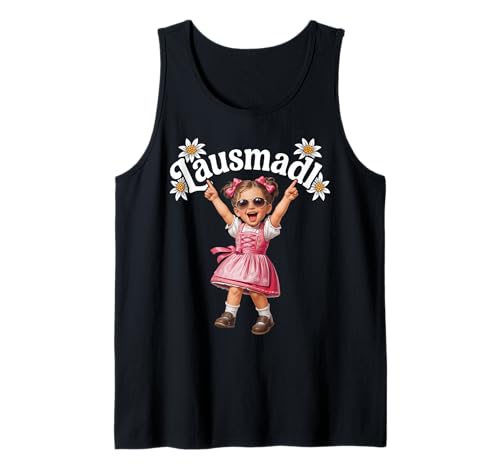 Lausmadl T-Shirt Kinder Trachtenshirt Mädchen Trachten Tank Top von Lausmadl Trachten & Dirndl für Kinder & Mädchen