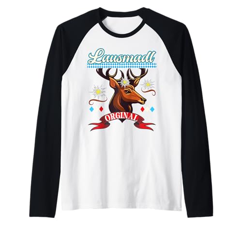 Ersatz Tracht Lausmadl Bayern Hirsch MADL Trachten Damen Raglan von Lausmadl aus Bayern Frauen Tirol