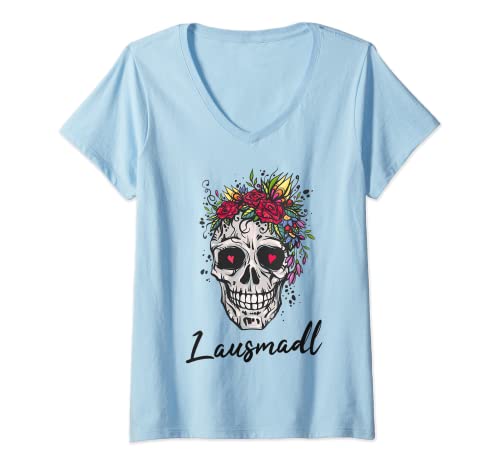 Damen Lausmadl T-Shirt mit V-Ausschnitt Damen Lausmadl T-Shirt mit V-Ausschnitt von Lausmadl aus Bayern