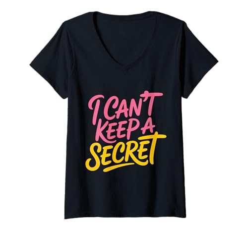 Damen I Can't Keep A Secret Extrovert Talkative Personality |- T-Shirt mit V-Ausschnitt Damen I Can't Keep A Secret Extrovert Talkative Personality |- T-Shirt mit V-Ausschnitt von Laute Extrovertierte Vibes