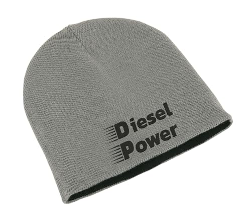 Diesel Power Cars Unisex Bestickte Doppelschicht Beanie Wintermütze Art, grau, One size von Lauthings