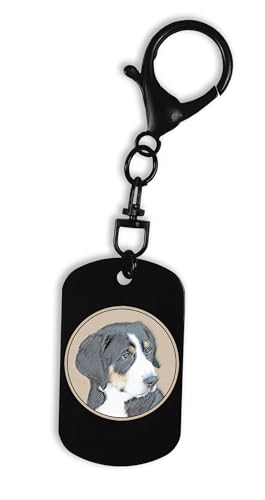 Hundebesitzer Berner Sennenhund Welpe Rasse Schlüsselanhänger mit Clip Pin Schlüsselanhänger von Lauthings