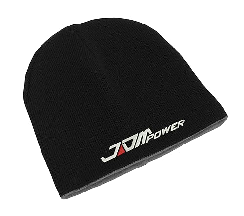 JDM Japanese Car Power Unisex Bestickte Doppelschicht Beanie Wintermütze Art, Schwarz , One size von Lauthings