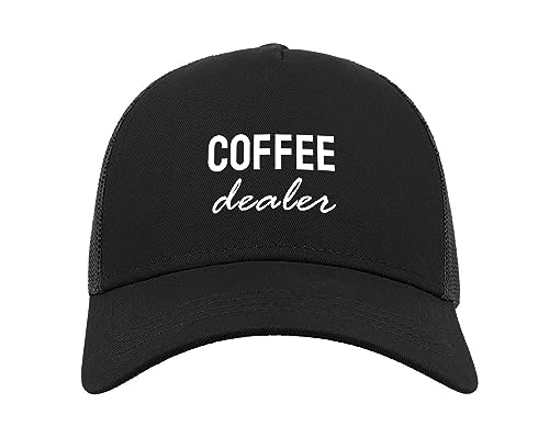 Lauthings Coffee Dealer Funny Barista Unisex Baseball Adjustable Snapback Mesh Trucker Cap Sport, Schwarz , One size von Lauthings