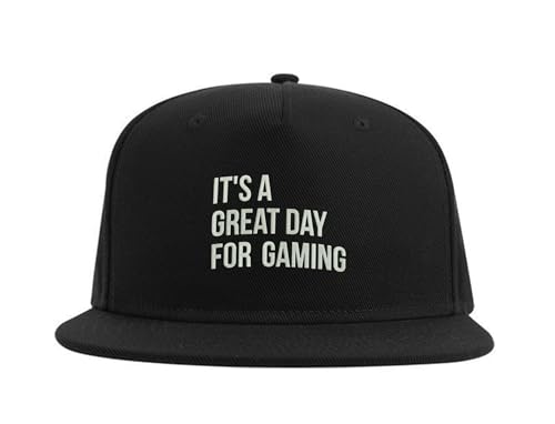 Lauthings Gaming Great Day Funny Snapback Cap Embroidered Fullcap Herren Mütze Schwarz, Schwarz , Einheitsgröße von Lauthings