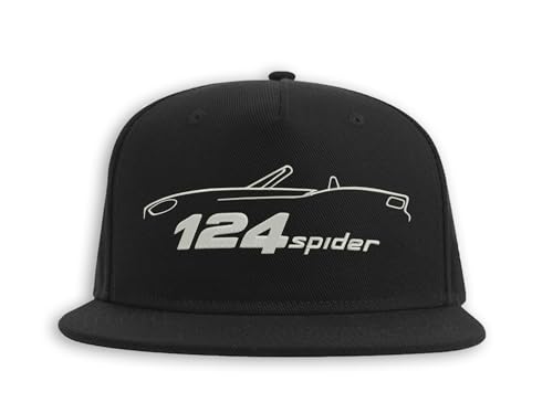 Lauthings Spider 124 Car Auto Snapback Cap, Bestickt Vollkappe, Flat-Bill Hut von Lauthings