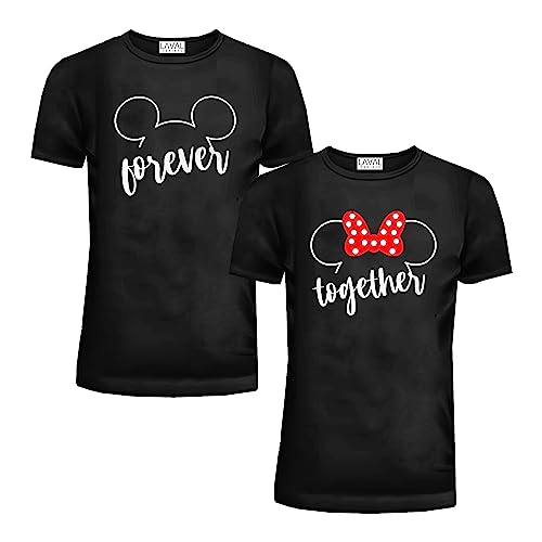 Passende Shirts für Paare Seine Sie Paare Liebe Shirt Herren Frauen MM T-Shirts Set Valentinstag Outfits, Schwarz, L Passende Shirts für Paare Seine Sie Paare Liebe Shirt Herren Frauen MM T-Shirts Set Valentinstag Outfits, Schwarz, L von Laval Tshirts