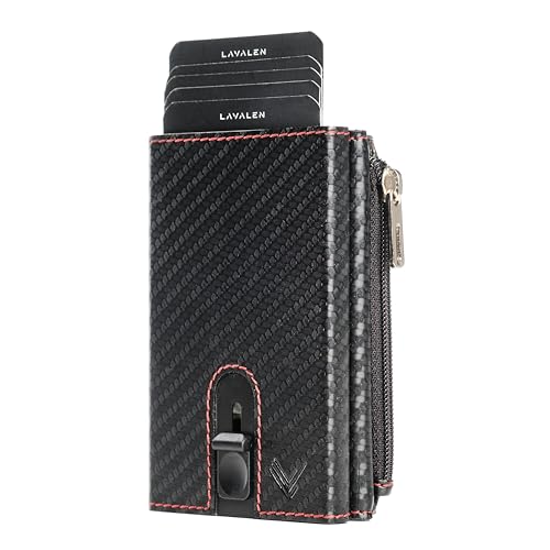 Lavalen Geldbörse Herren Klein - Slim Wallet mit Münzfach - Kartenetui Herren & Damen - Herren Geldbörse Popup - Kreditkartenetui RFID Schutz - Mini Geldbeutel Herren - Geschenke für Männer. von Lavalen