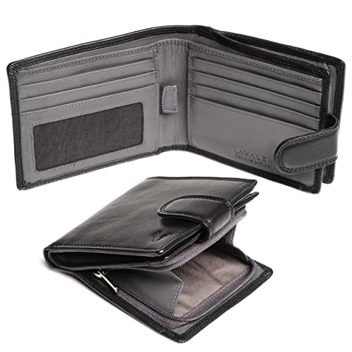 Lavalen® Geldbörse Herren Leder - Portmonee Herren Groß - Portemonnaie Herren Leder Handgemachte - Geldbeutel Herren - Brieftasche Herren mit Münzfach - Geschenke für Männer Geschenke. von Lavalen
