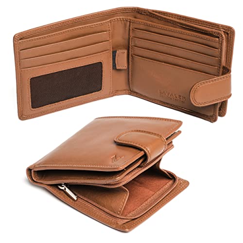 Lavalen® Geldbörse Herren Leder - Portmonee Herren Groß - Portemonnaie Herren Leder Handgemachte - Geldbeutel Herren - Brieftasche Herren mit Münzfach - Geschenke für Männer Geschenke. von Lavalen