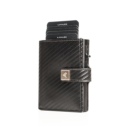 Lavalen Geldbörse Herren Groß mit Münzfach - Kartenetui Herren & Damen - Geldbörse PopUp - Wallets for Men Card Holder - Kreditkartenetui RFID - Geldbeutel - Geschenke für Männer. von Lavalen