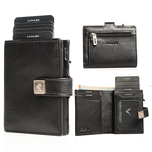 Lavalen Geldbörse Herren Groß mit Münzfach - Kartenetui Herren & Damen - Geldbörse PopUp - Wallets for Men Card Holder - Kreditkartenetui RFID - Geldbeutel - Geschenke für Männer. von Lavalen