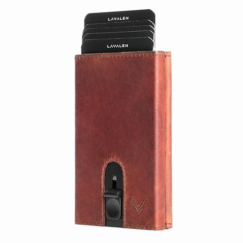 Lavalen Geldbörse Herren Klein - Slim Wallet mit Münzfach - Kartenetui & Damen - Geldbörse Popup - Kreditkartenetui RFID Schutz - Mini Geldbeutel Herren - Geschenke für Männer. von Lavalen