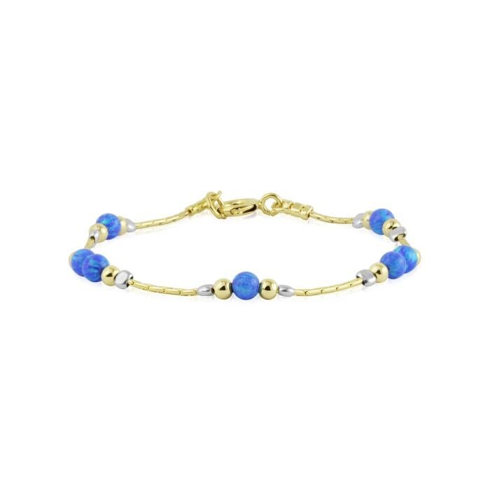 Gold Dunkelblaues Opal Armband von LavanJewellery