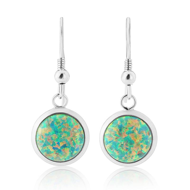 Grüner Opal Tropfen Ohrringe Handgemachte Silber Schmuck von LavanJewellery