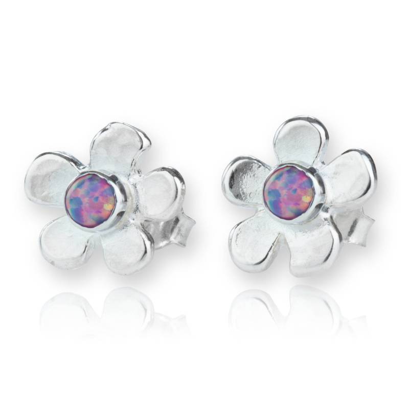 Silber Daisy Opal Ohrstecker von LavanJewellery