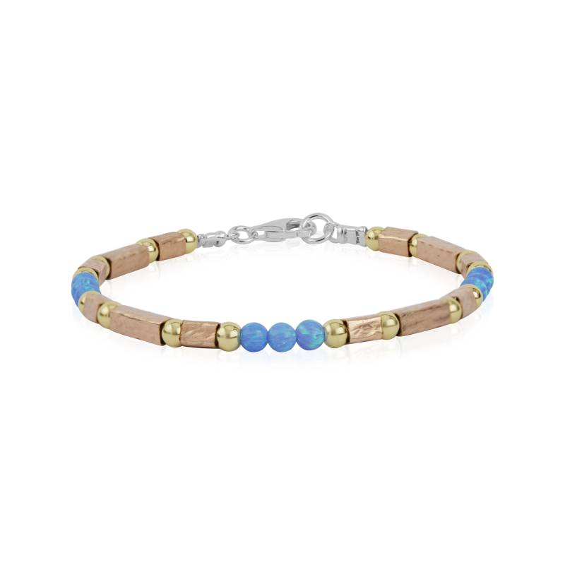 Silber Herz Und Opal Armband von LavanJewellery