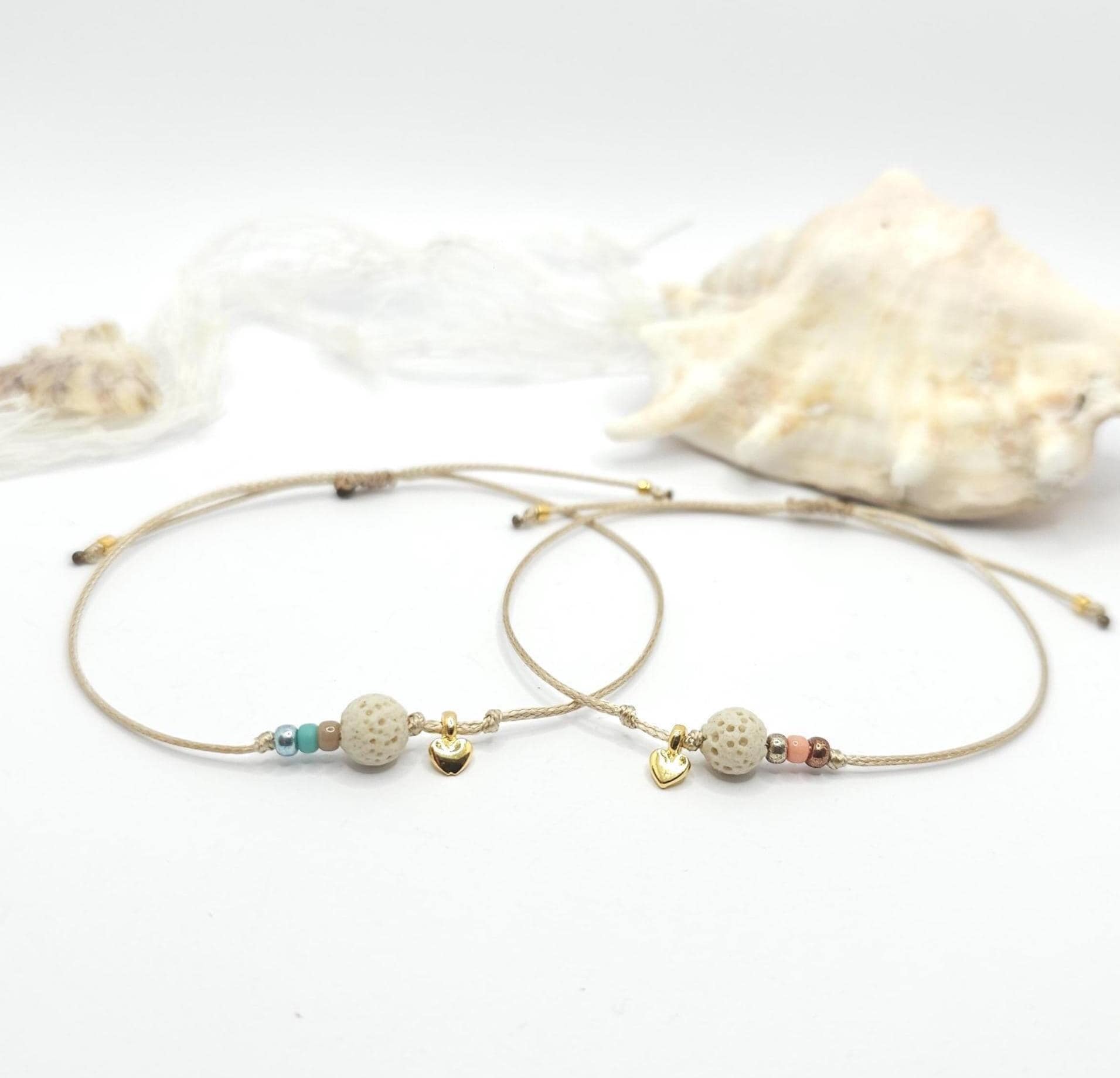 Aromaarmband Rocailles Herz Aromaarmband Rocailles Herz von LavandraAromaJewelry